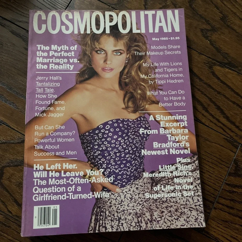 Lot Of 4 VTG Cosmopolitan Magazines From 1985 Jan April May June Good Cond
